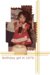  Birthday girl in 1979. 